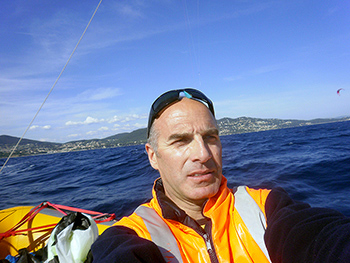 thierry prin-guenon moniteur kite surf à Hyères